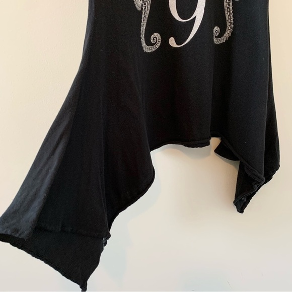 Revolve Wildfox Dreamer Seahorse No. 9 Tank Top Draped Flowy V-neck Black XS - Picture 6 of 11